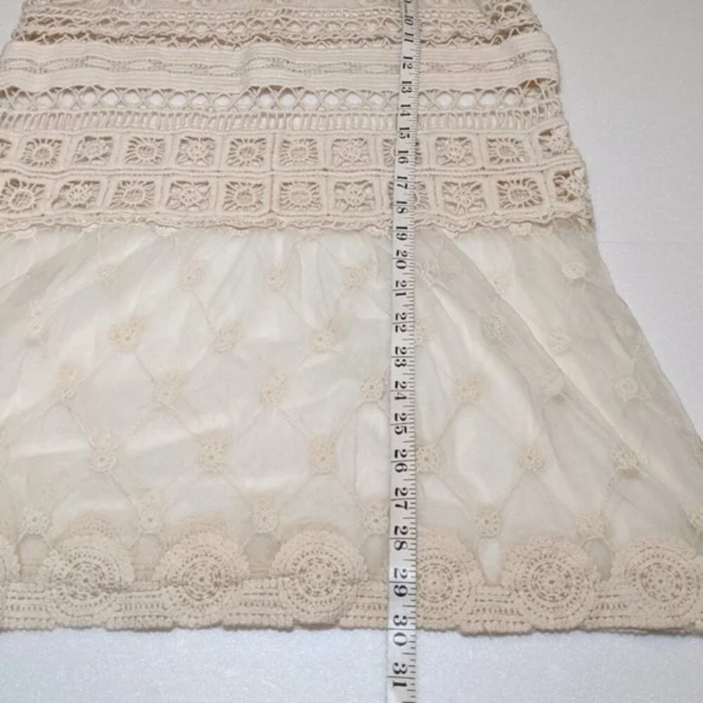 Anthropologie Sunday in Brooklyn Lace Crochet Sheer Summer Tank Top - Picture 10 of 12